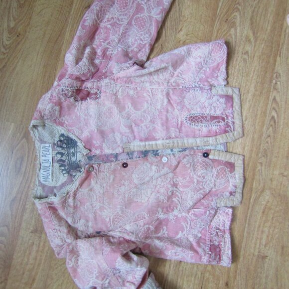 Magnolia Pearl Jacquard Sirsi Jacket 592 In Soleil En Rose - Picture 2 of 10